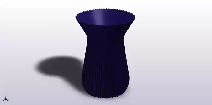 Corrugated Vase