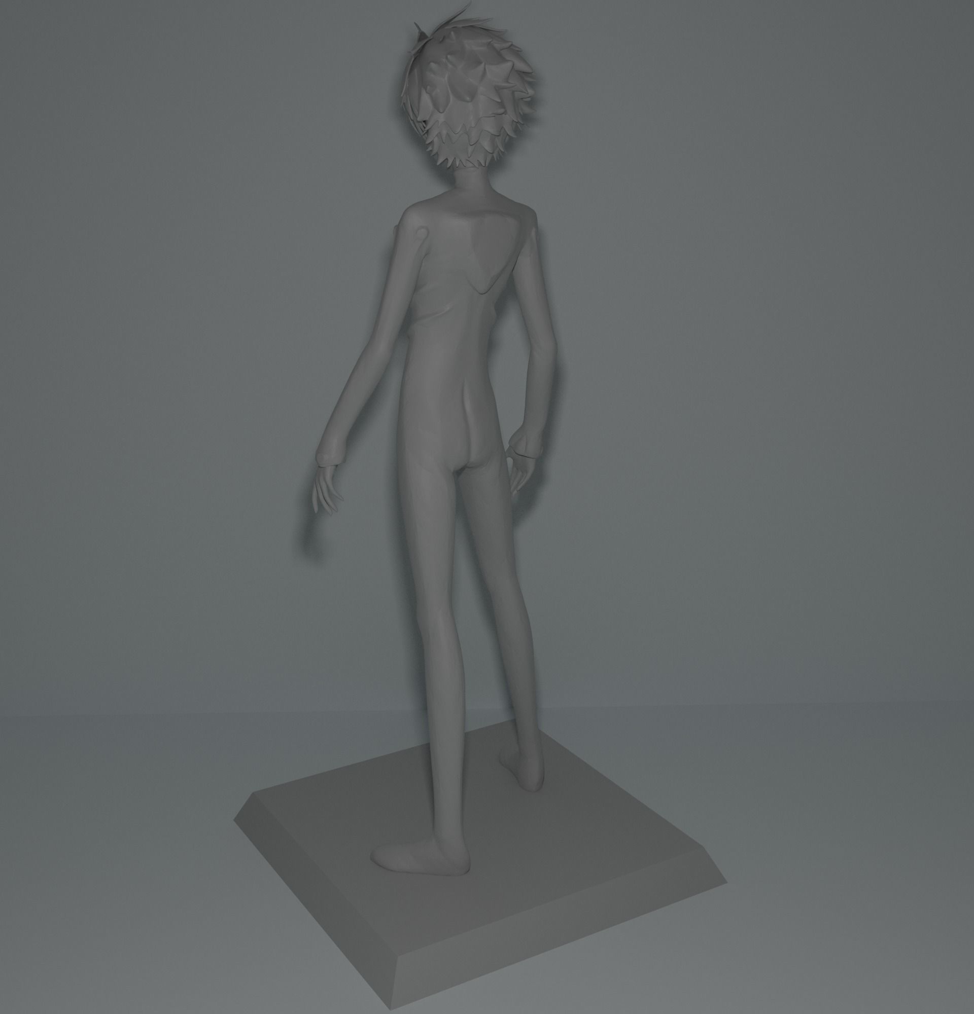 Kaworu Nagisa 3D print model_3