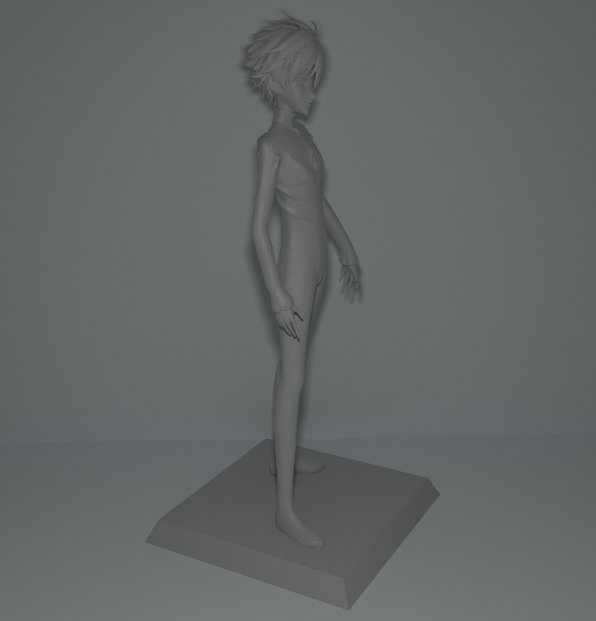 Kaworu Nagisa 3D print model_6