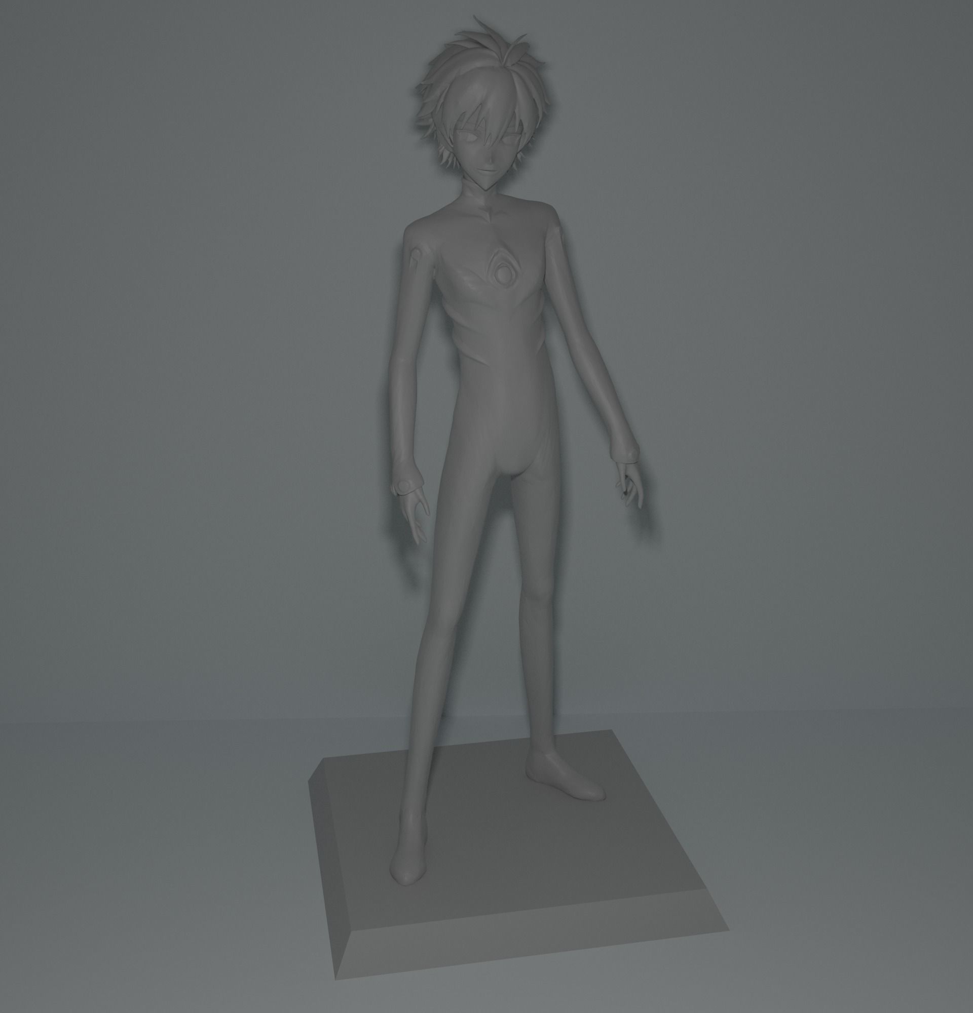 Kaworu Nagisa 3D print model_7