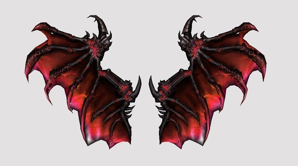 Blood Dragon Wing Low-poly 3D model_4