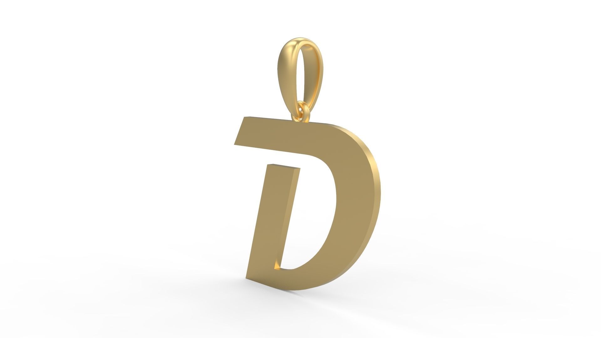 Initial Letters Pendant Magneto D 3D print model_1