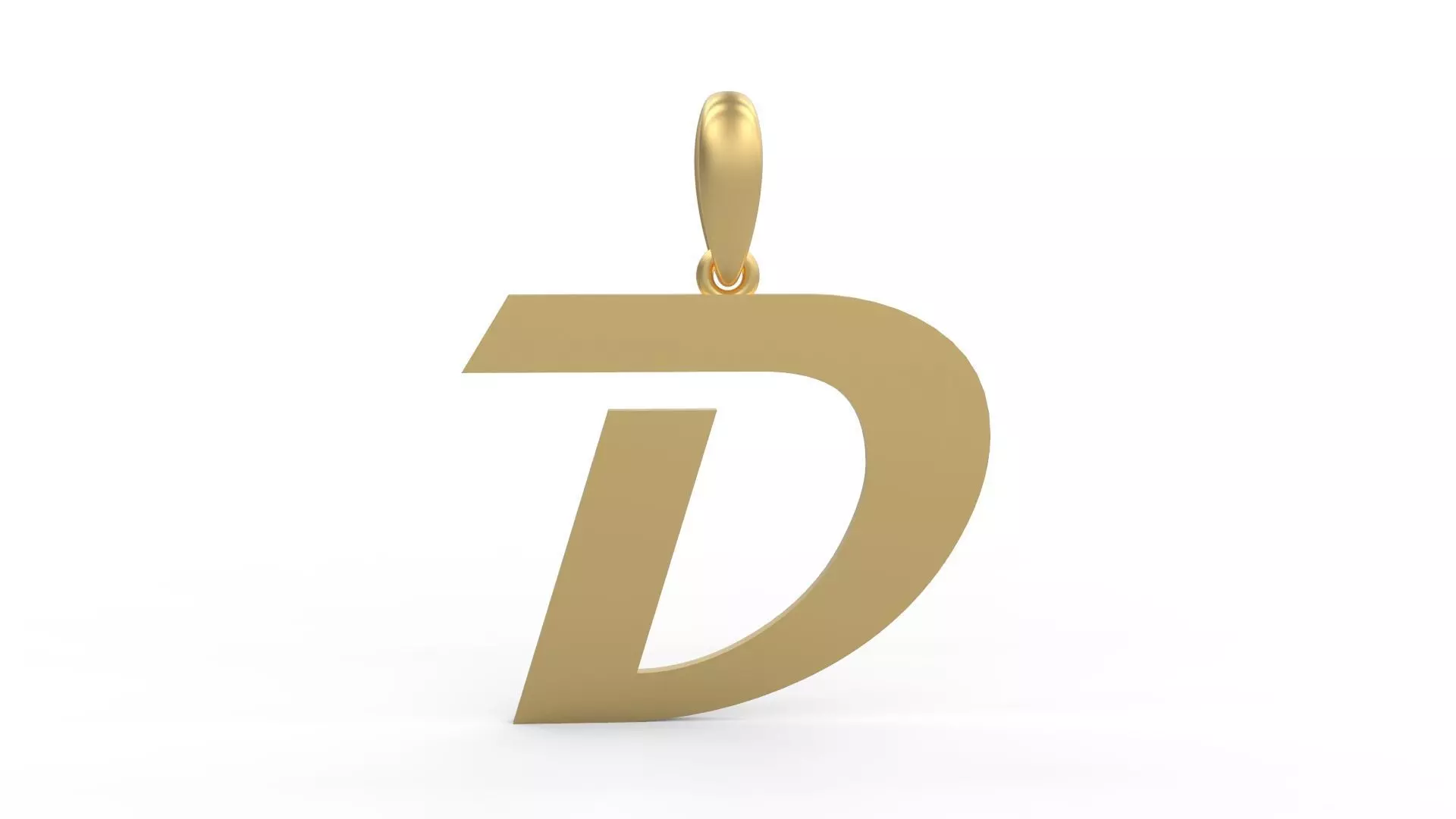 Initial Letters Pendant Magneto D 3D print model_0