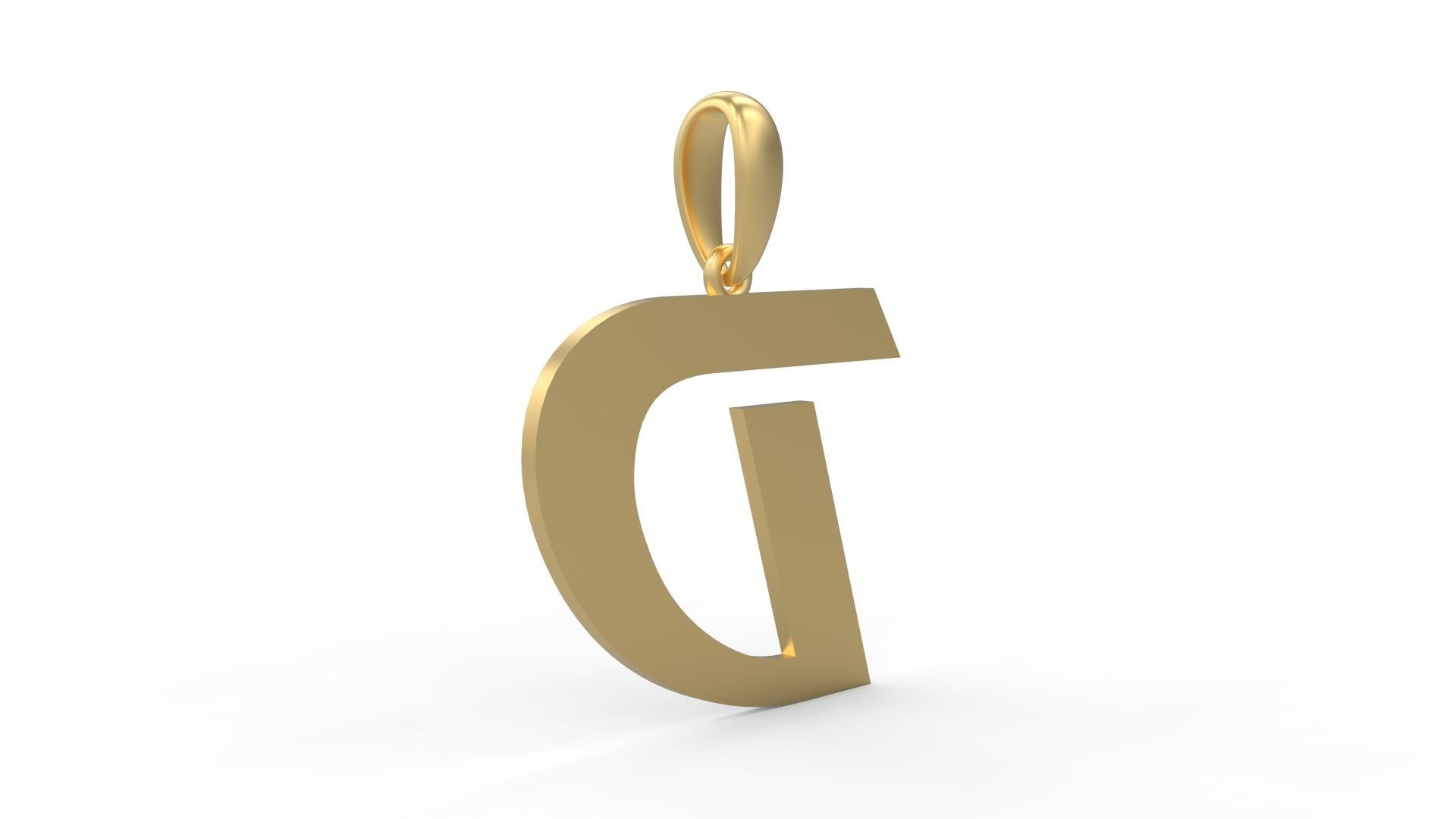 Initial Letters Pendant Magneto D 3D print model_3