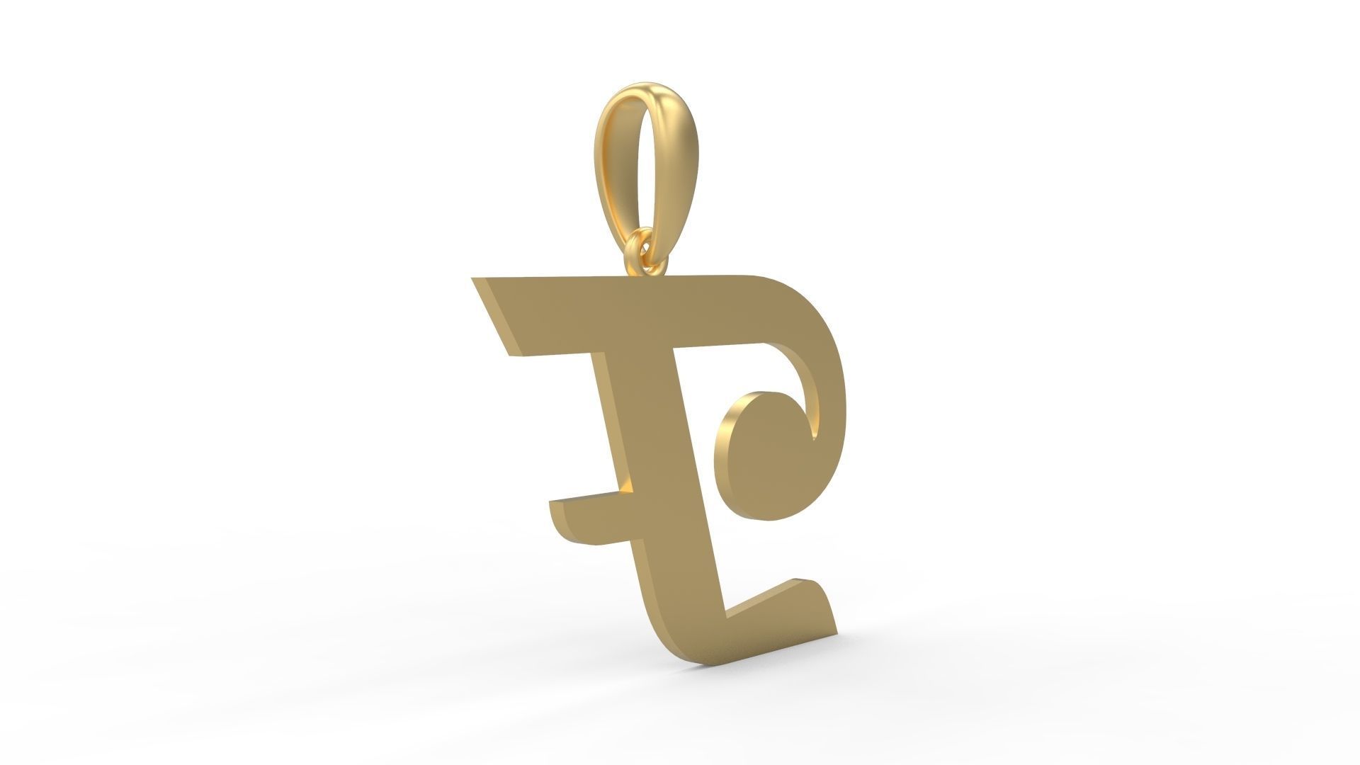 Initial Letters Pendant Magneto F 3D print model_3
