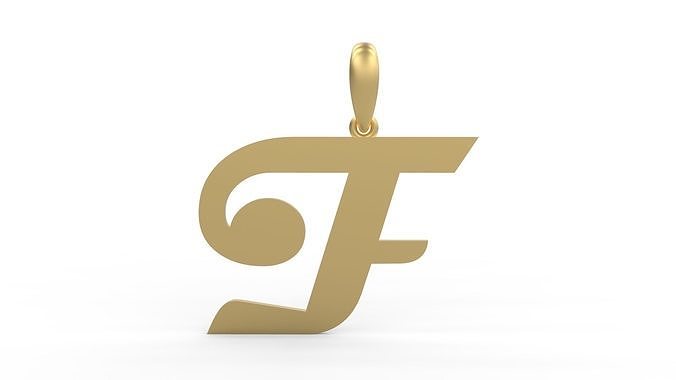 Initial Letters Pendant Magneto F 3D print model