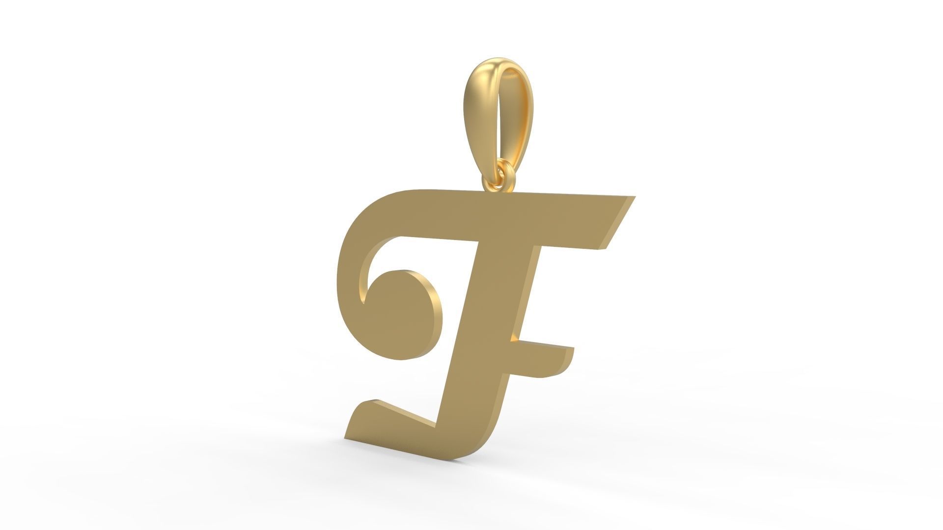 Initial Letters Pendant Magneto F 3D print model_1