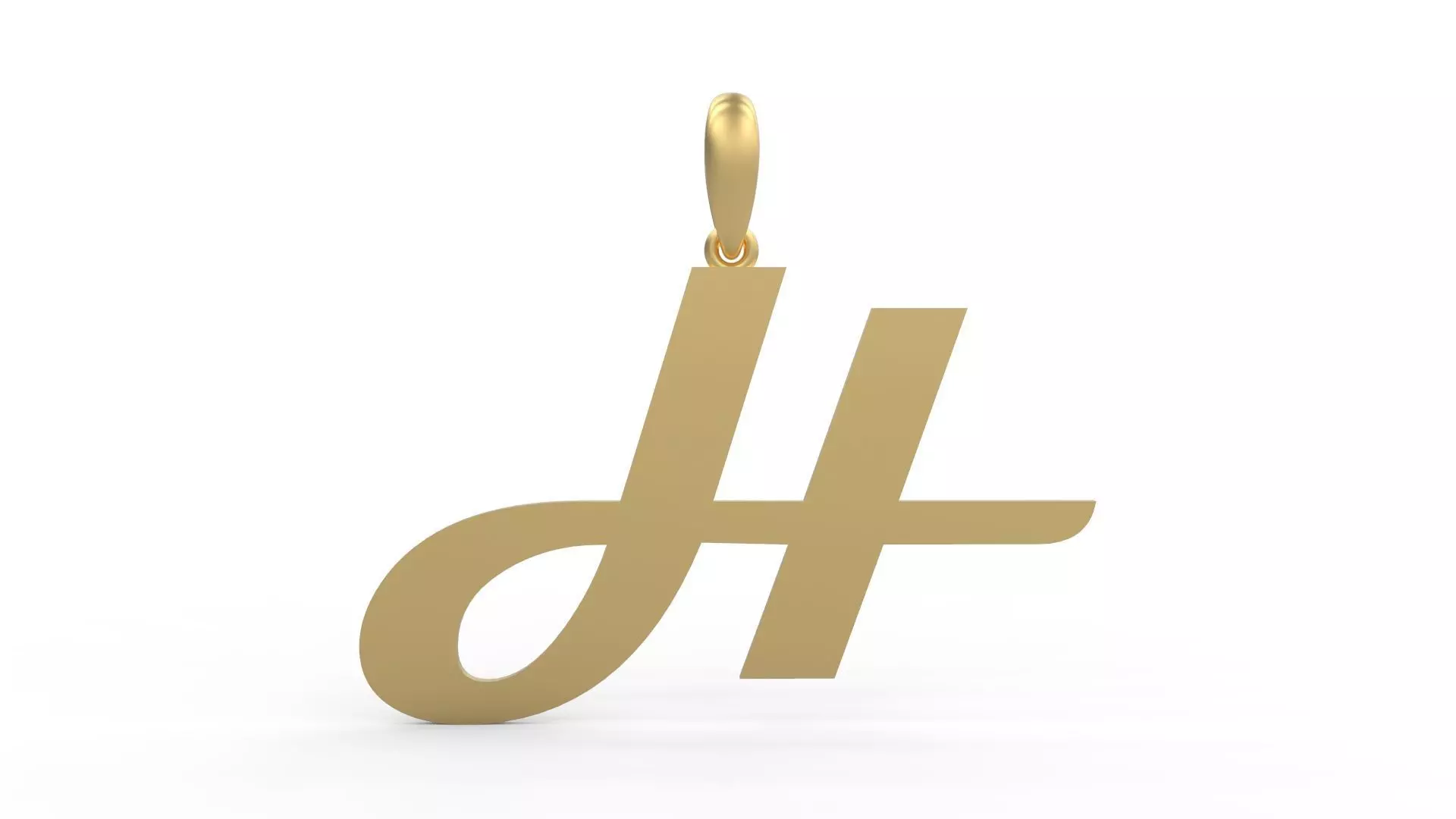 Initial Letters Pendant Magneto H 3D print model_0