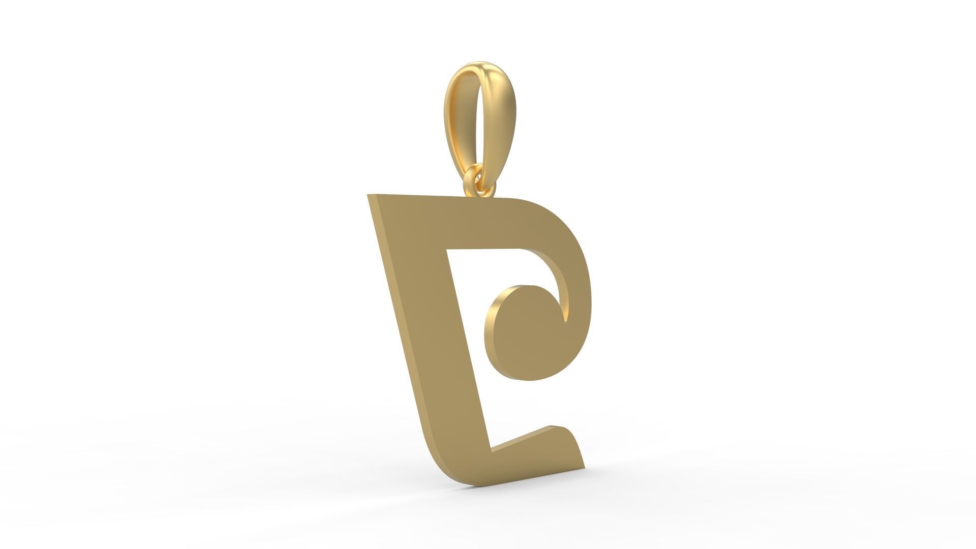 Initial Letters Pendant Magneto I 3D print model_3