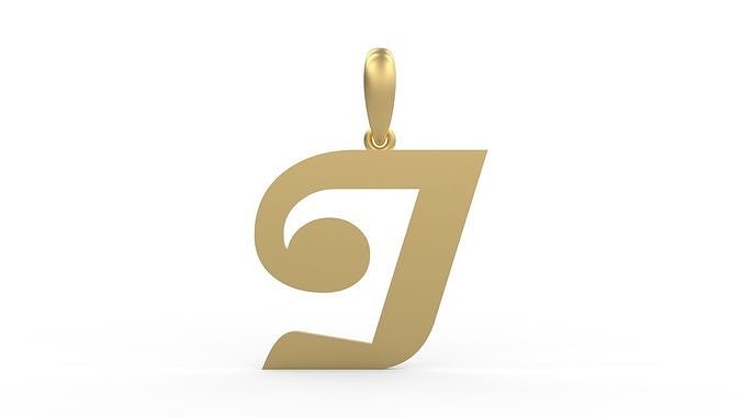 Initial Letters Pendant Magneto I 3D print model