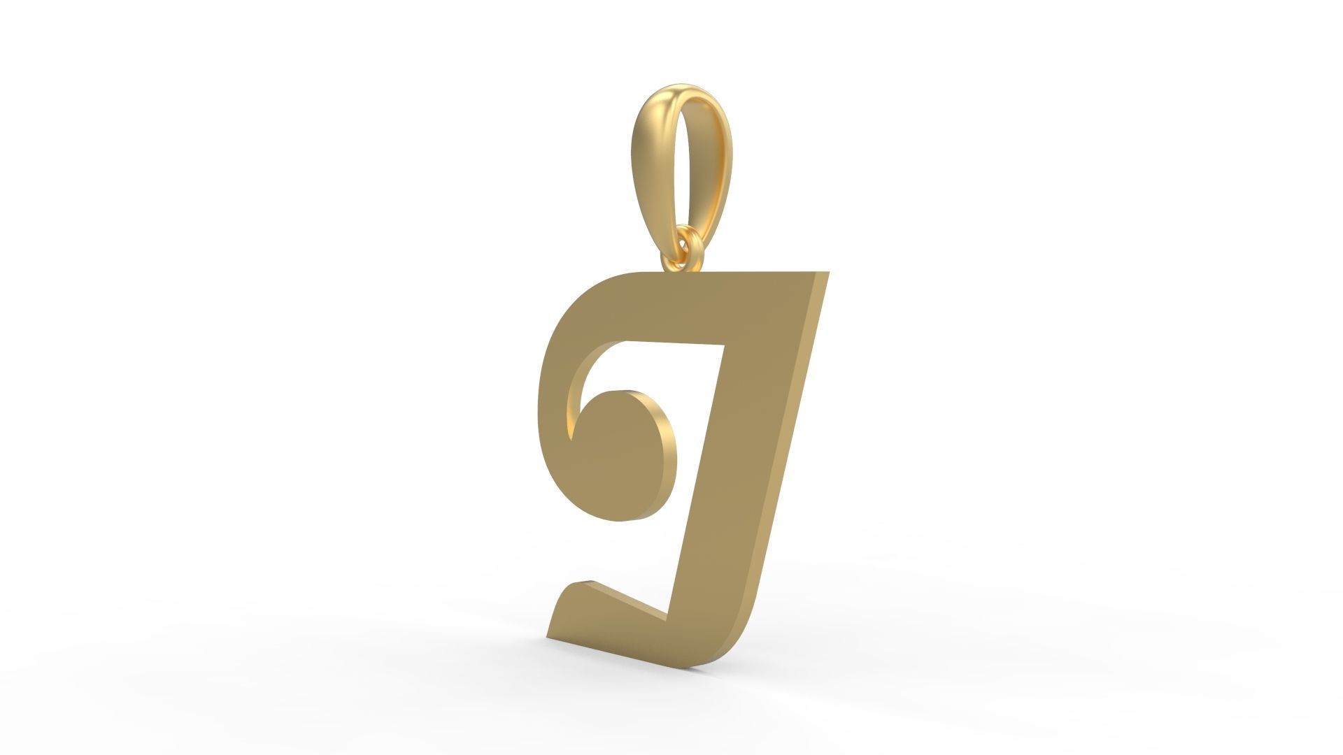 Initial Letters Pendant Magneto I 3D print model_1