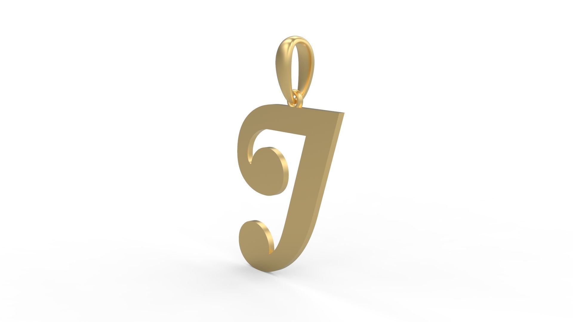 Initial Letters Pendant Magneto J 3D print model_1