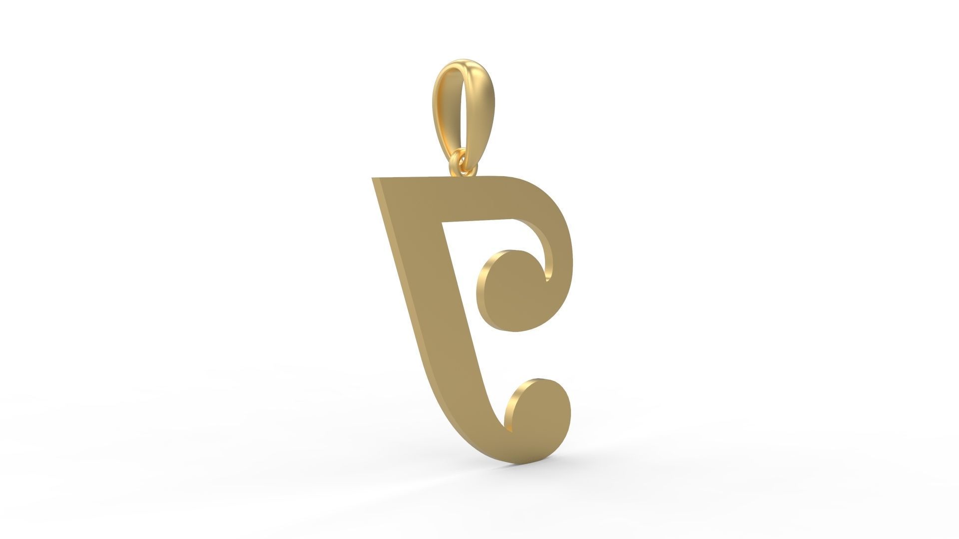 Initial Letters Pendant Magneto J 3D print model_3
