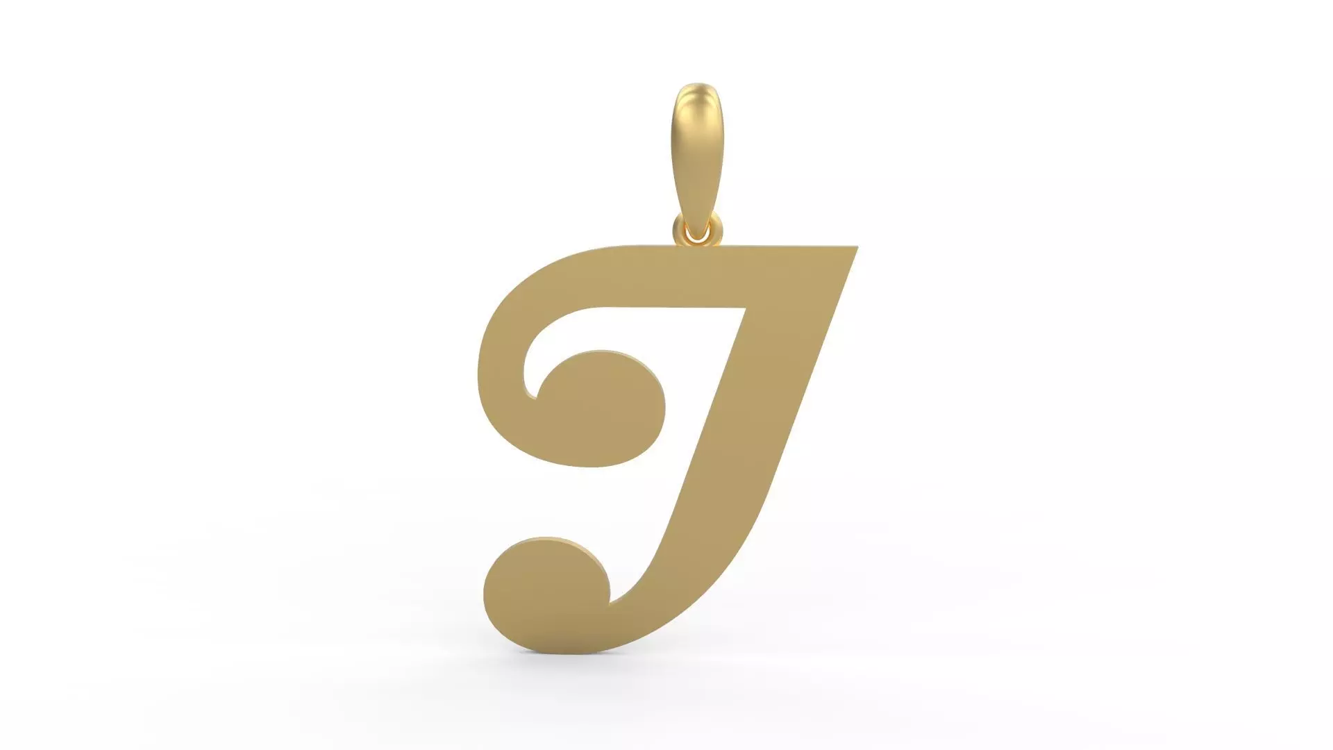 Initial Letters Pendant Magneto J 3D print model_0