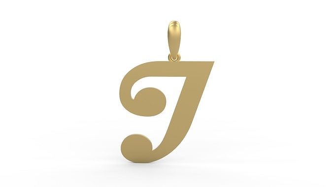 Initial Letters Pendant Magneto J 3D print model