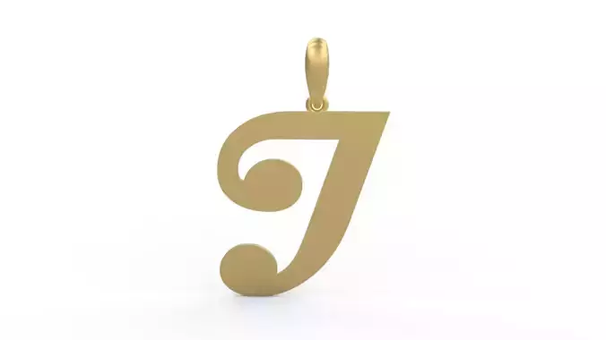 Initial Letters Pendant Magneto J
