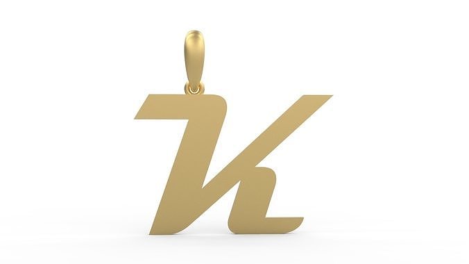 Initial Letters Pendant Magneto K 3D print model