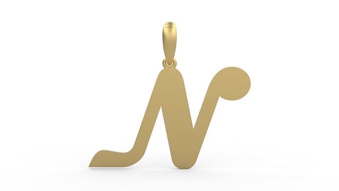 Initial Letters Pendant Magneto N 3D print model