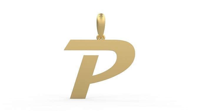 Initial Letters Pendant Magneto P 3D print model