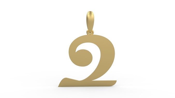 Initial Letters Pendant Magneto Q 3D print model