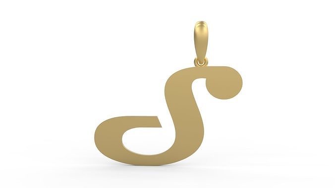Initial Letters Pendant Magneto S 3D print model