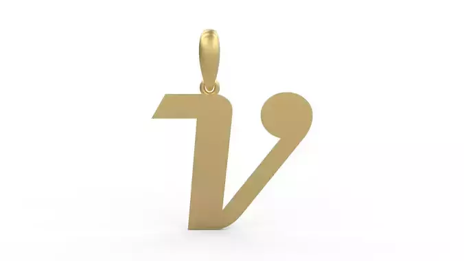 Initial Letters Pendant Magneto V