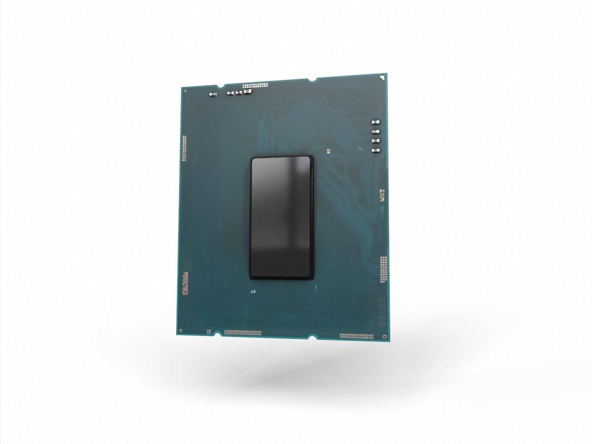 Intel Core i9 12900K delidable cpu game Asset Low-poly 3D model_3