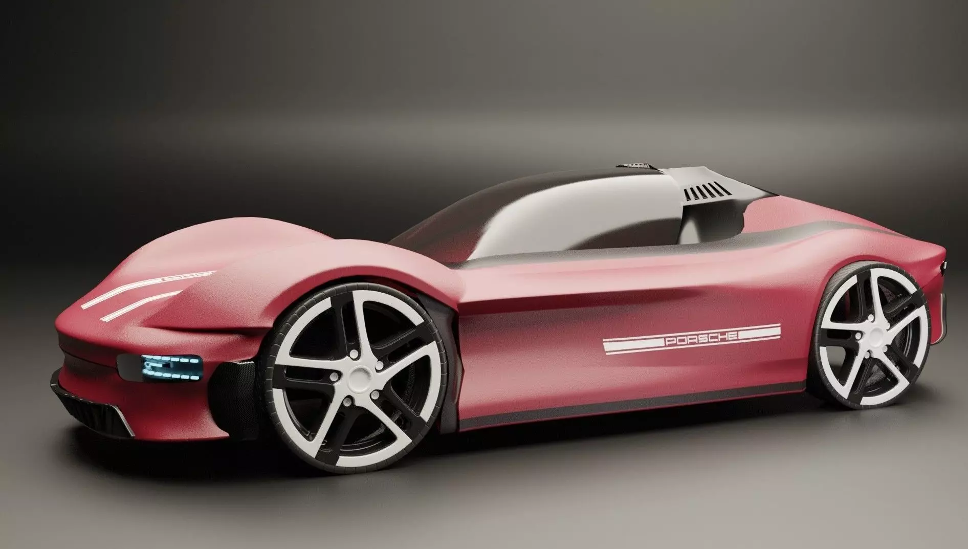 Sport racing Car 3d model Porsche 3D model