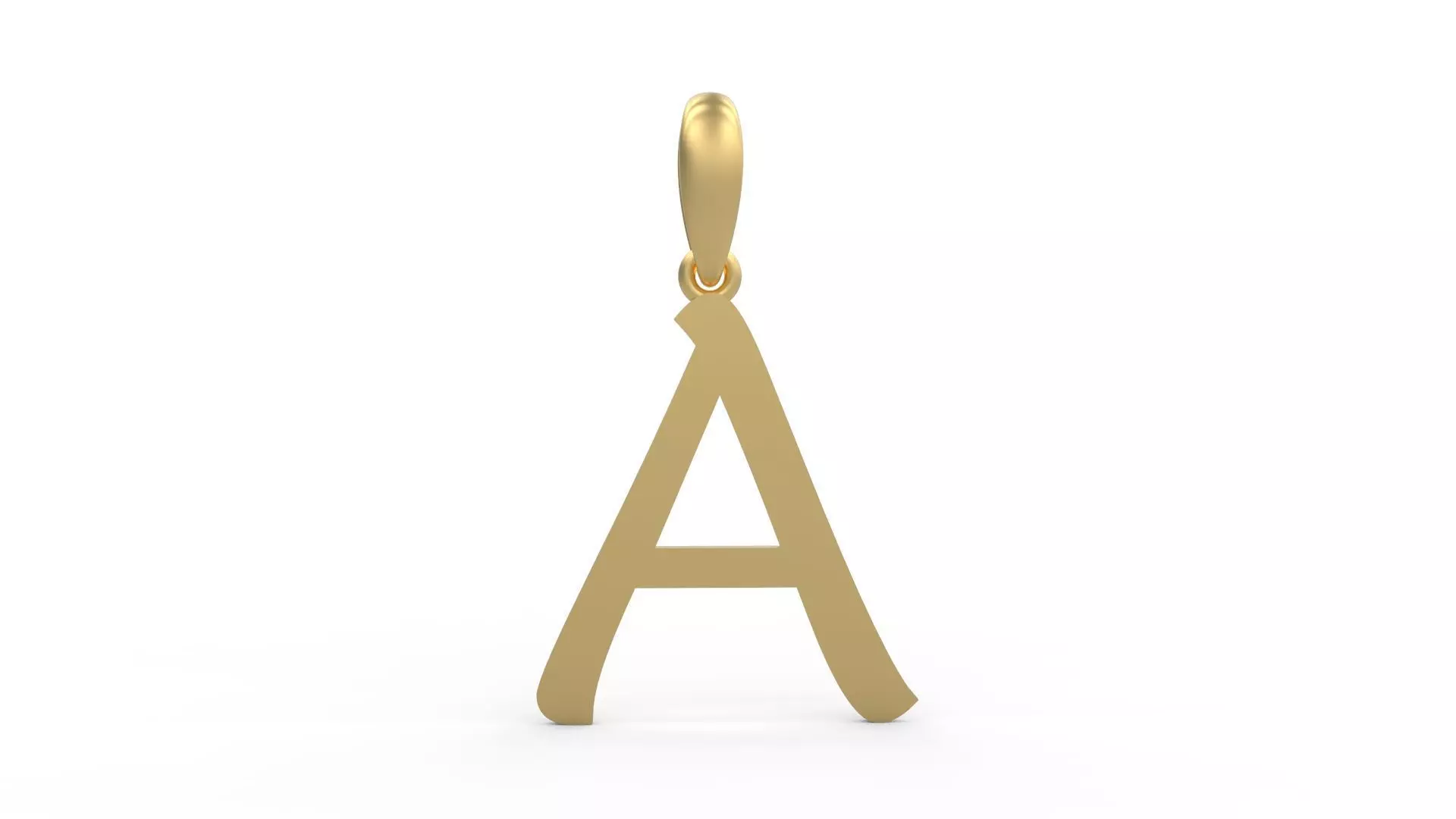 Initial Letters Pendant Maiandra A 3D print model_0