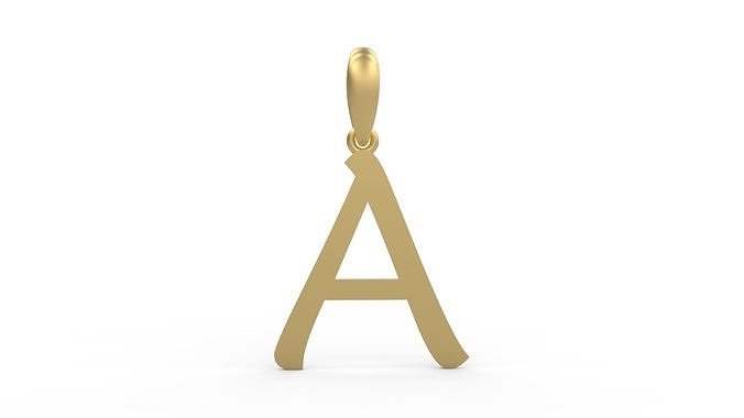 Initial Letters Pendant Maiandra A 3D print model