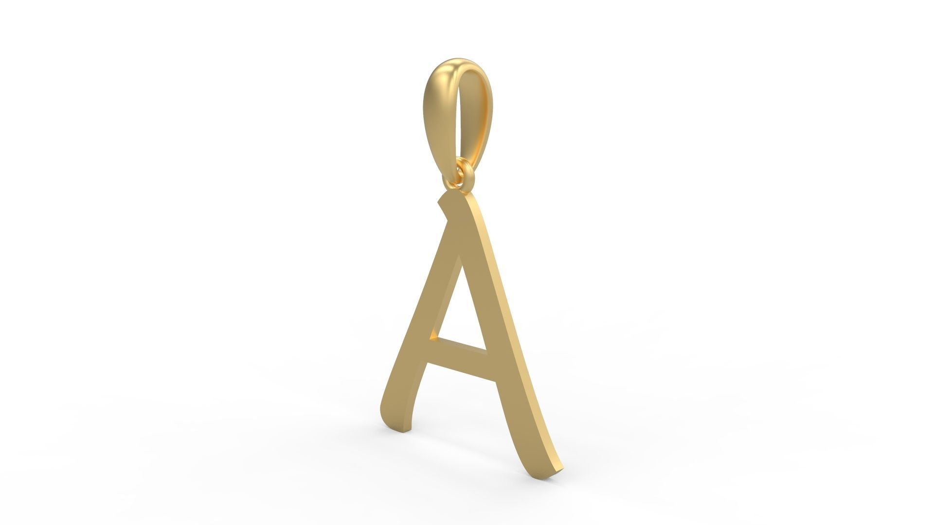 Initial Letters Pendant Maiandra A 3D print model_1