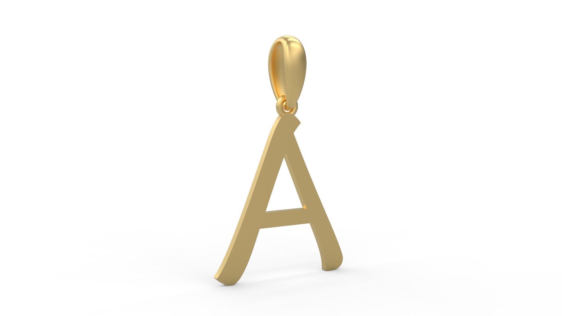 Initial Letters Pendant Maiandra A 3D print model_3