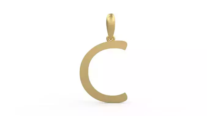 Initial Letters Pendant Maiandra C