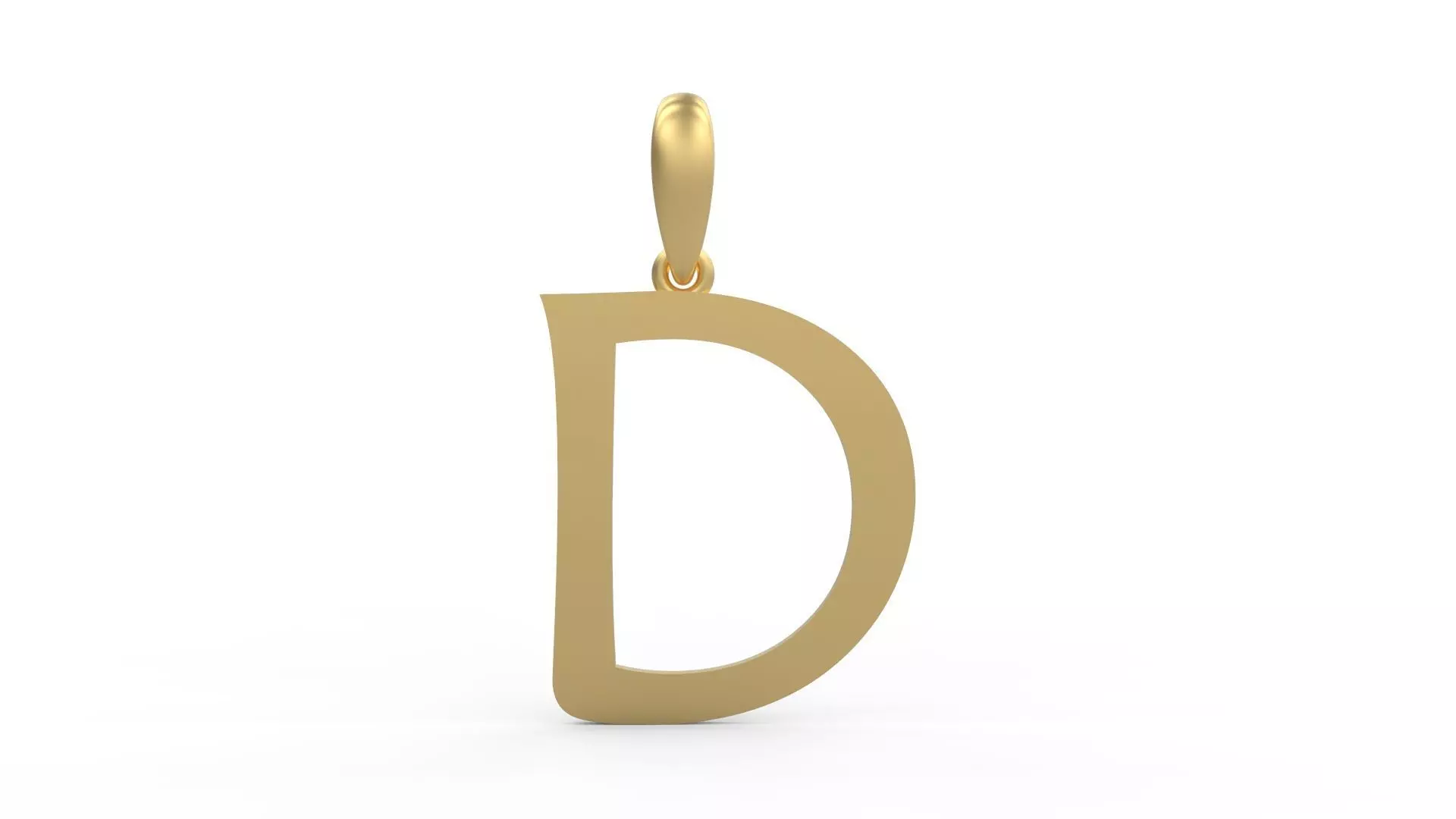 Initial Letters Pendant Maiandra D 3D print model_0