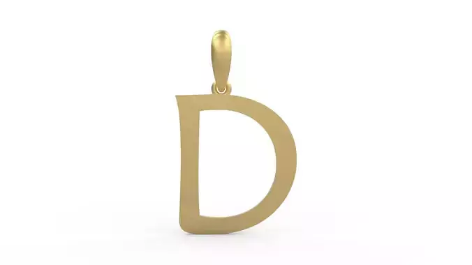 Initial Letters Pendant Maiandra D
