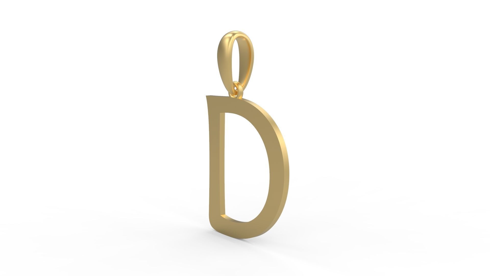 Initial Letters Pendant Maiandra D 3D print model_1
