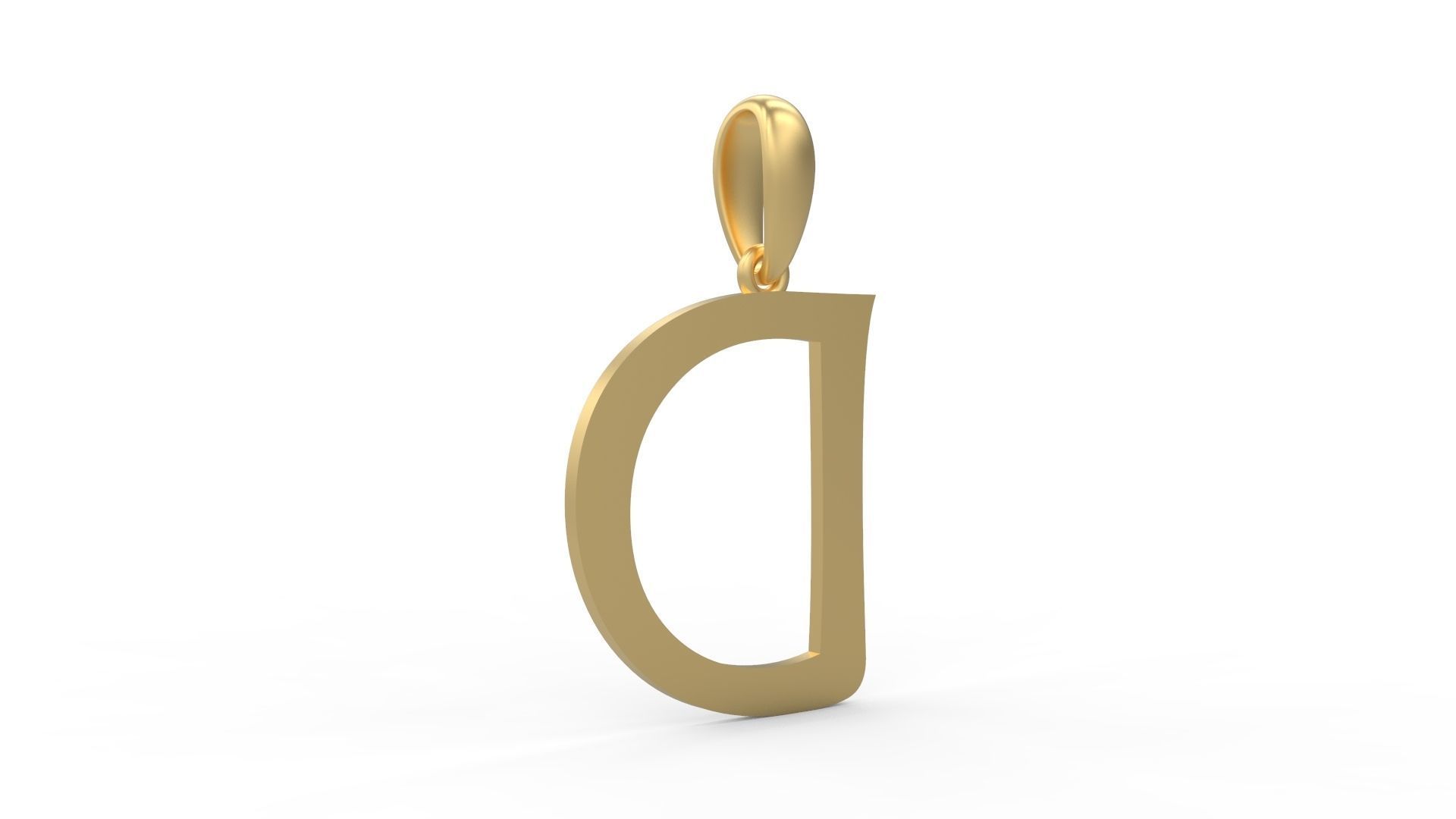 Initial Letters Pendant Maiandra D 3D print model_3