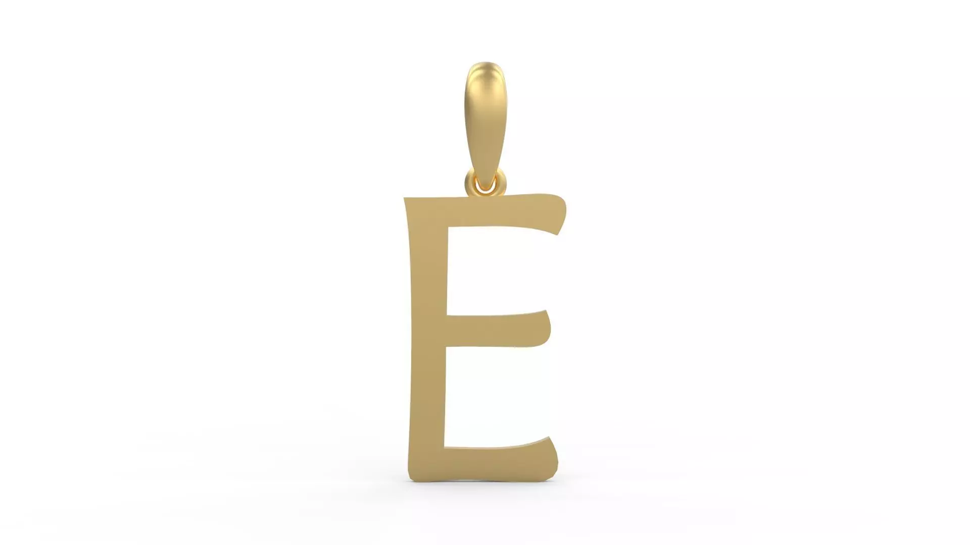 Initial Letters Pendant Maiandra E 3D print model_0