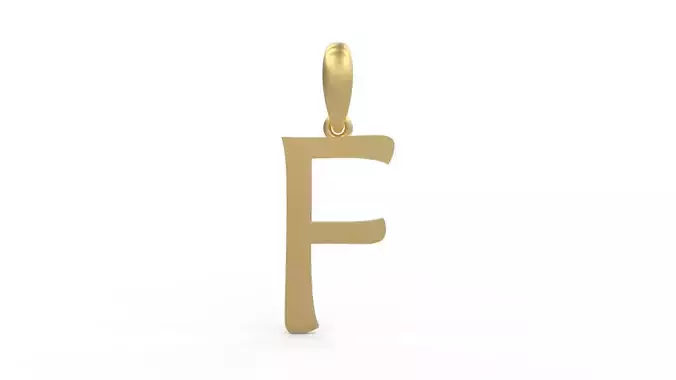 Initial Letters Pendant Maiandra F