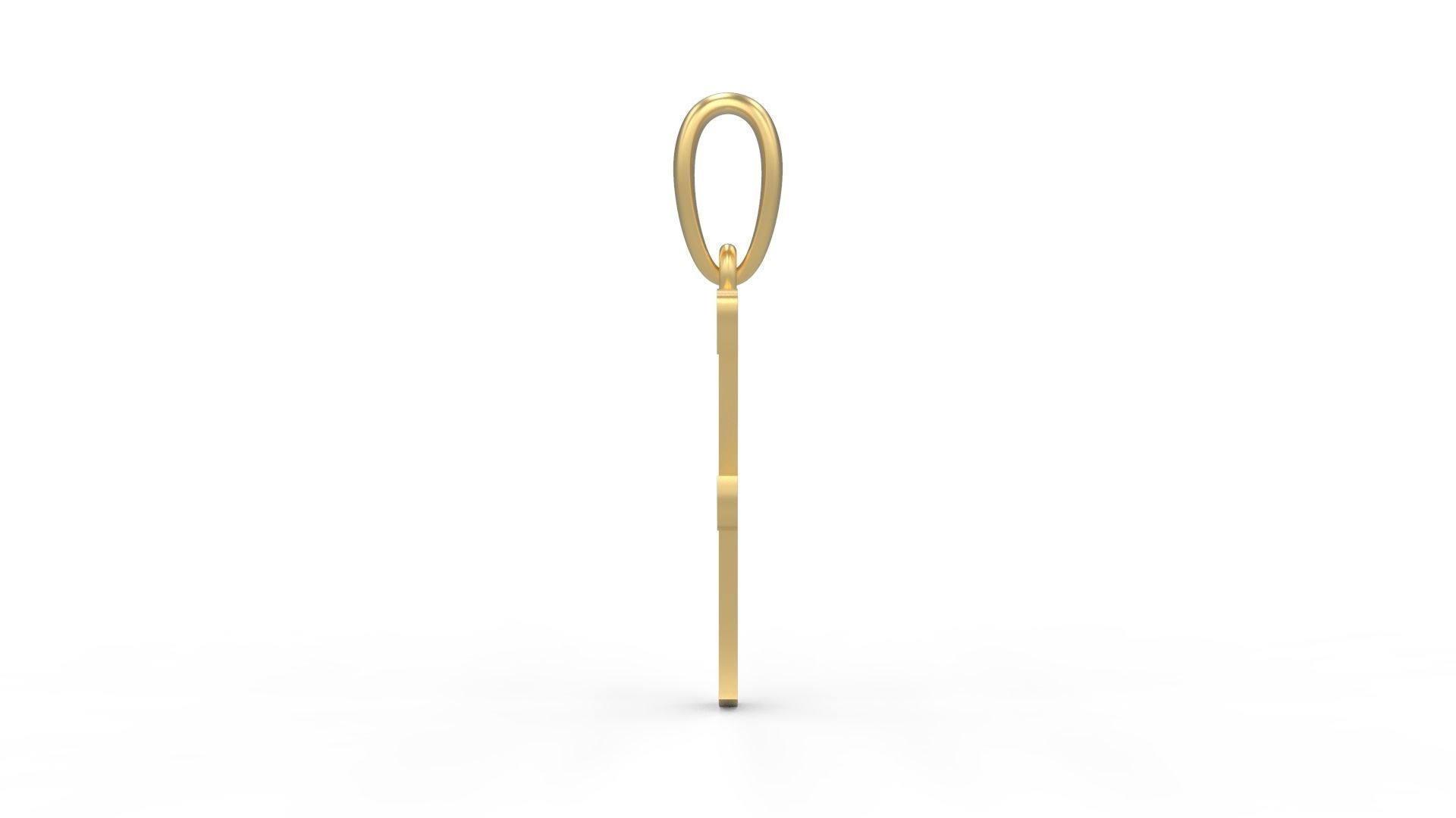 Initial Letters Pendant Maiandra F 3D print model_2