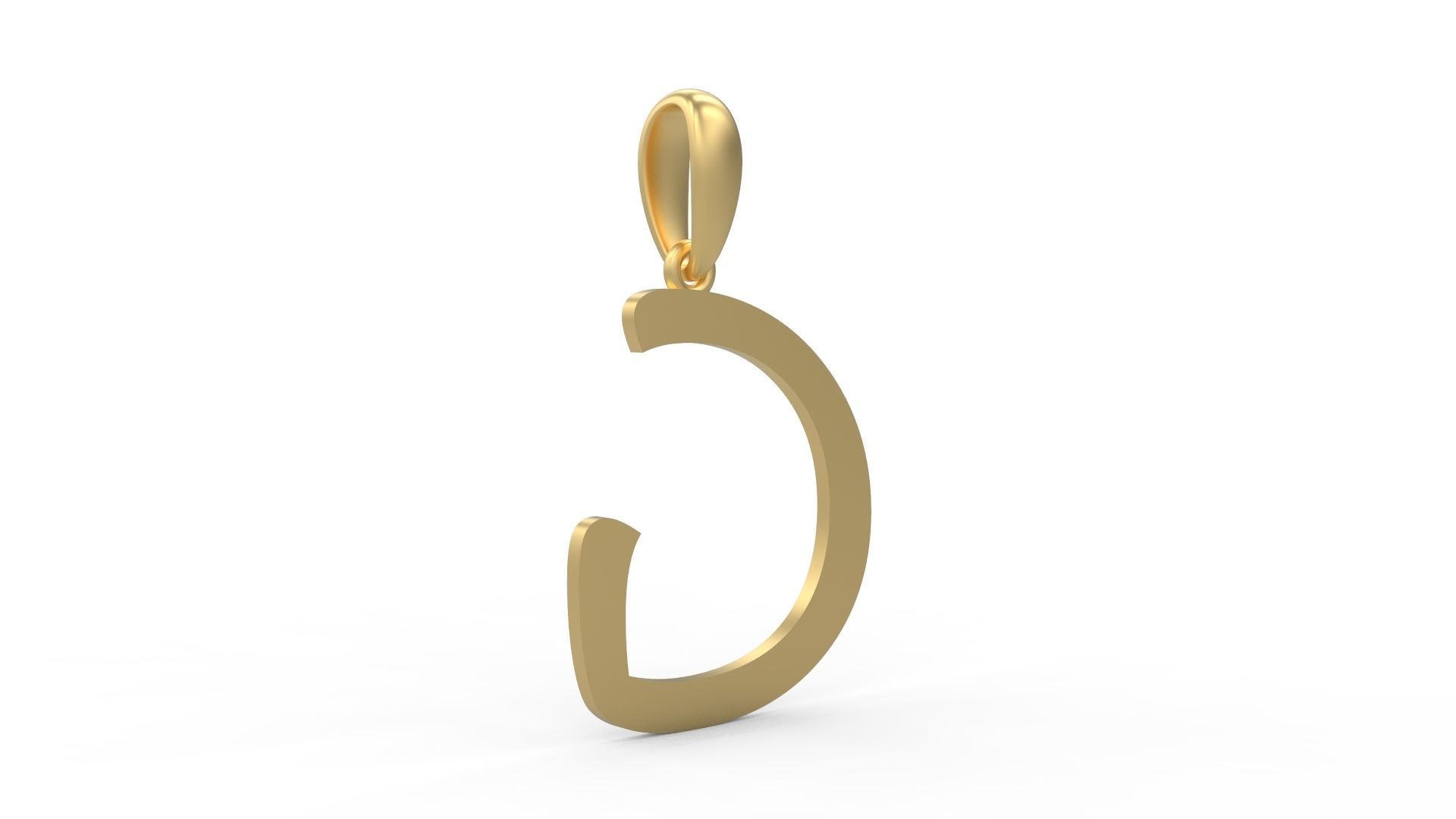 Initial Letters Pendant Maiandra G 3D print model_3