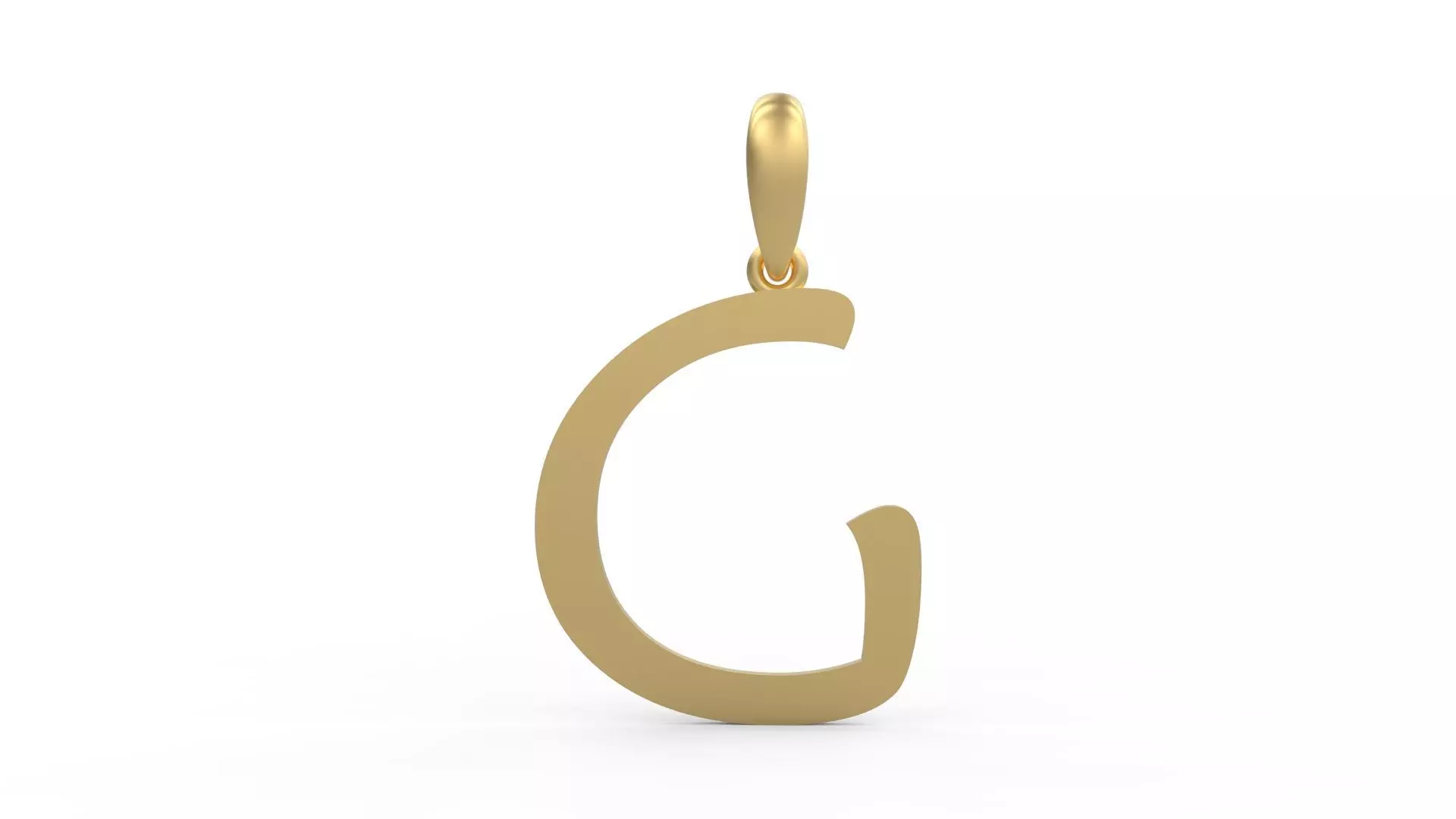 Initial Letters Pendant Maiandra G 3D print model_0