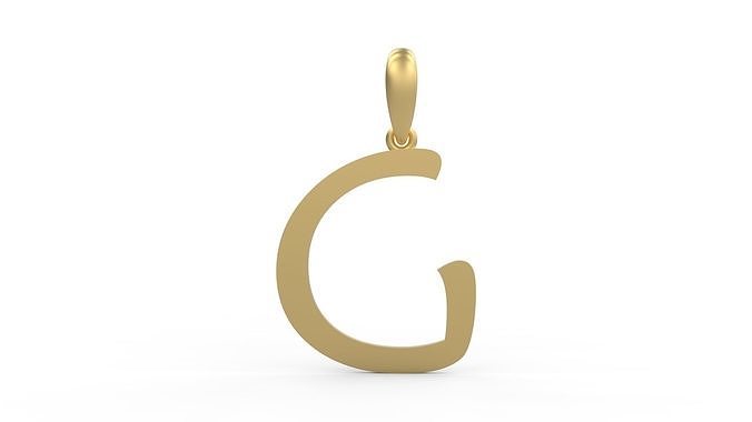 Initial Letters Pendant Maiandra G 3D print model