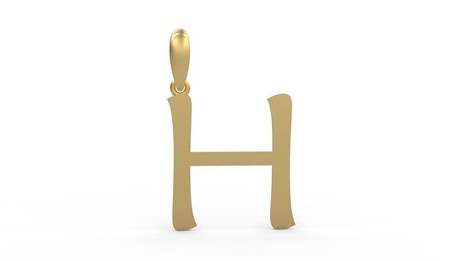 Initial Letters Pendant Maiandra H 3D print model
