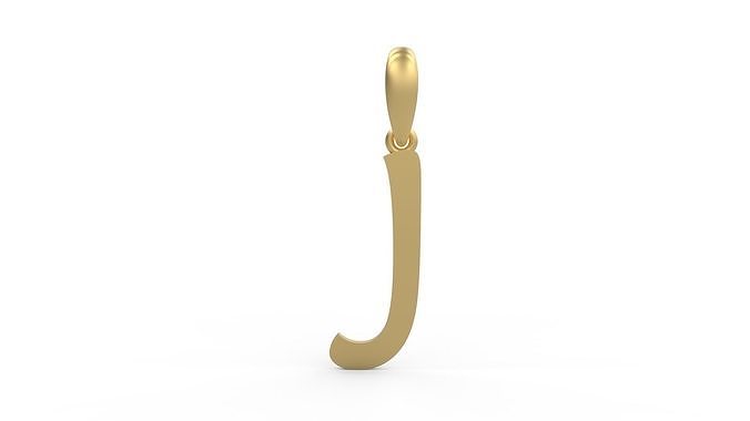 Initial Letters Pendant Maiandra J 3D print model