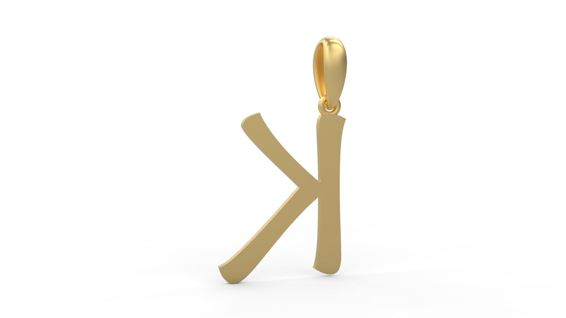 Initial Letters Pendant Maiandra K 3D print model_3