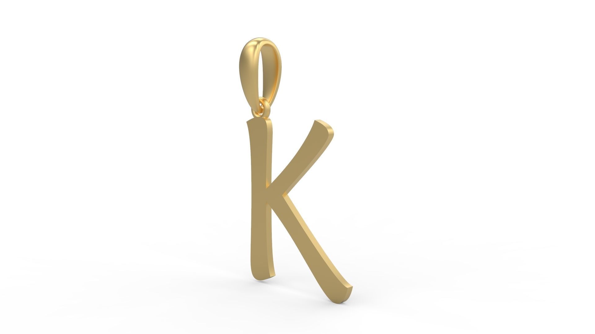 Initial Letters Pendant Maiandra K 3D print model_1