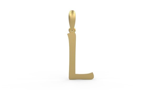 Initial Letters Pendant Maiandra L 3D print model