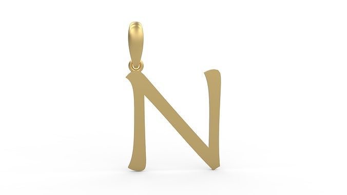 Initial Letters Pendant Maiandra N 3D print model