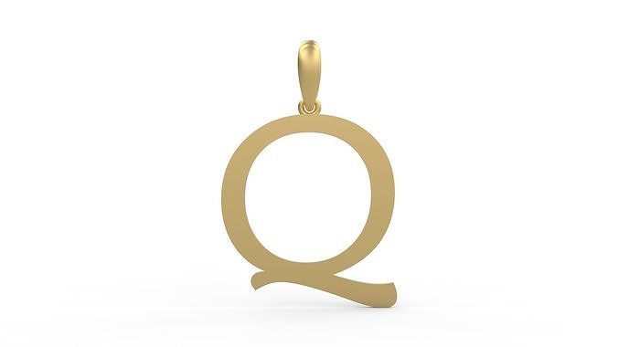 Initial Letters Pendant Maiandra Q 3D print model